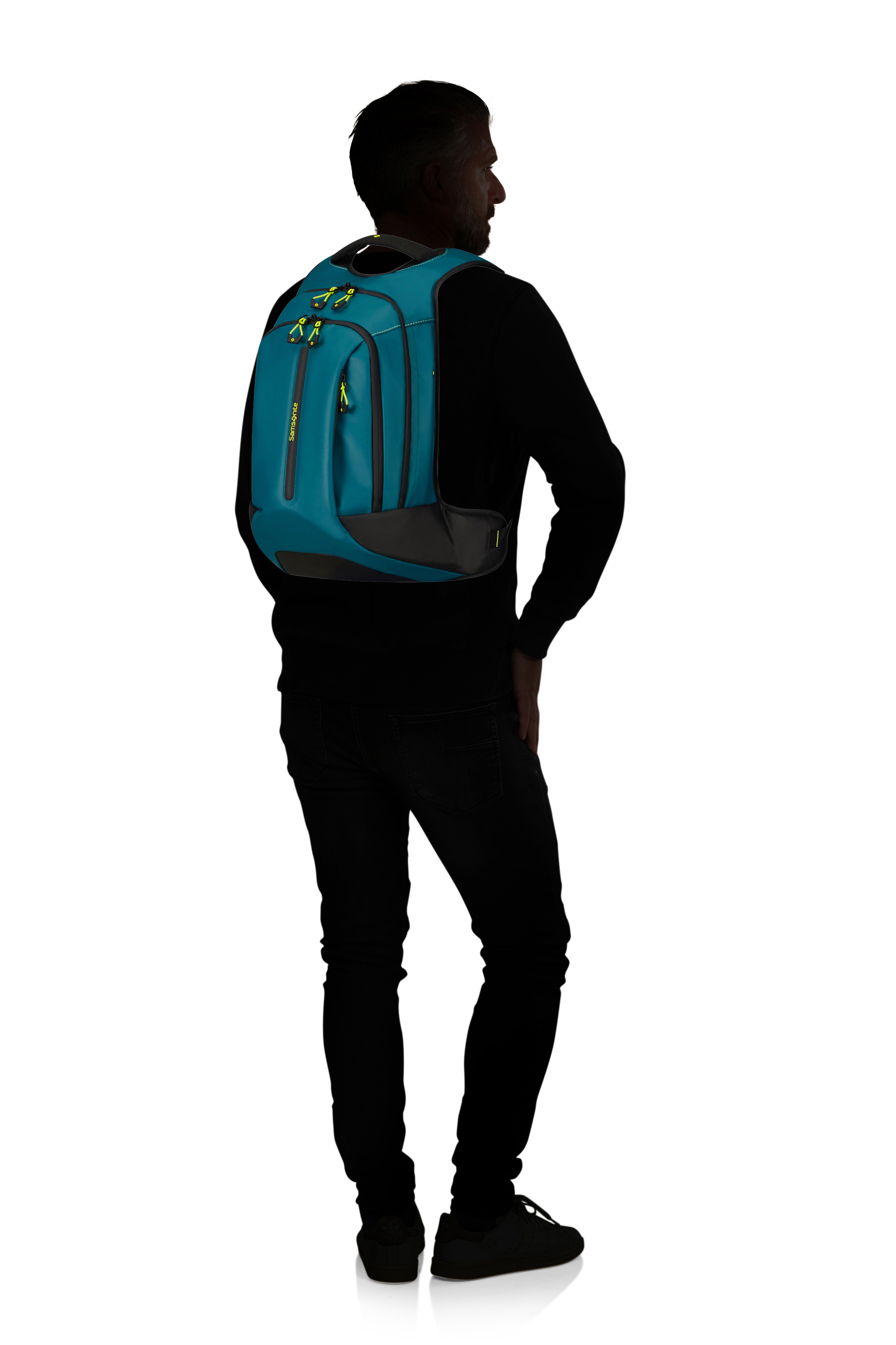 ECODIVER LAPTOP BACKPACK M PETROL BLUE/LIME